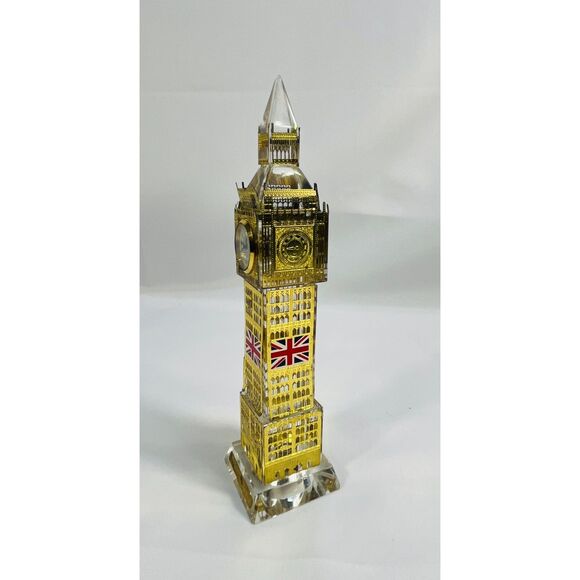 London Big Ben Crystal Metal Clock 3D - Picture 3 of 10